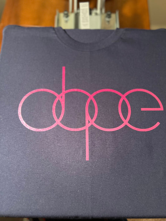 DOPE Tee - Navy with Pink